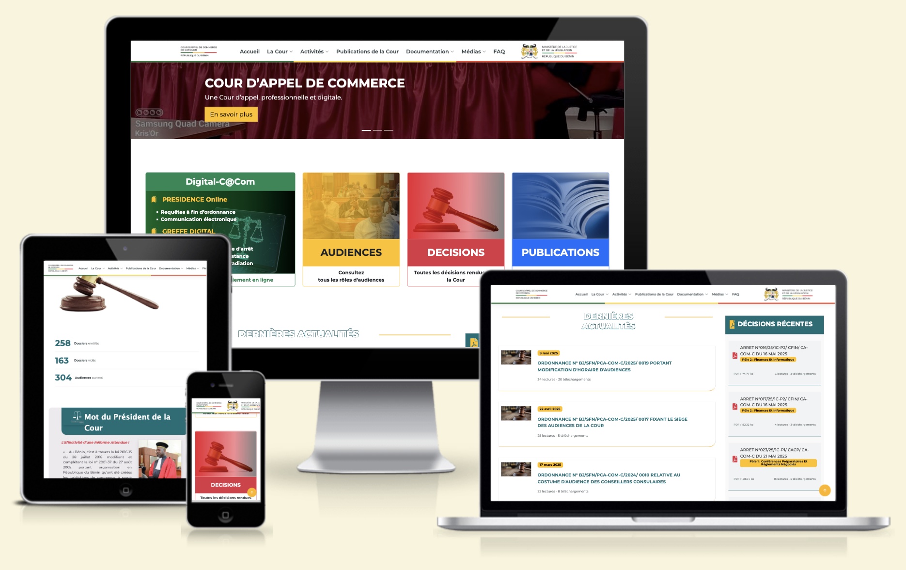 Projet de site institutionnel